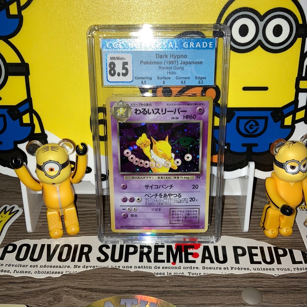 CGC NEAR MINT 8.5 POKÉMON SLAB 1997 Japanese Dark Hypno With SUB GRADES!!!